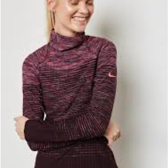 Nike Pro Dri-fit HyperWarm Training High Neck Top and Tights Set, Size XL - Picture 3 of 16